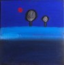 LA VOCE DEL FIUME 2022 tecnica mista su tela 50x50 cm