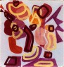VEGETAZIONE SPONTANEA  1971  cm 50x60 acrilico su acetato sovrapposto  Collezione privata Gualtiero Rudella, Italia