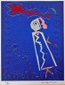 SUSSURRI DELLA SERA  1995  acquaforte a tecnica mista foglio cm 70X50 