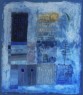 BLUE FLOWERS 2018 tecnica mista su tela 80x70 cm Collezione privata Italia