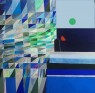 ILVENTO DELLA NOTTE VIENE DAL MARE 2023 tecnica mita su tela 100x100 cm