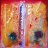 BATTITO D’ALA  2008  CM 80x80 Tecnica mista su tela  Collezione privata, Monaco