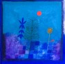 IL GIARDINO DELLA LUNA 2020 tecnica mista su tela 80x80 cm