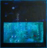 IL PESCE ROSSO 2020 tecnica mista su tela 80x80 cm