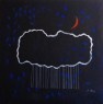 È CADUTO IL SILENZIO 2021 tecnica mista su tela 100x100 cm