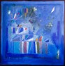 QUANDO SPUNTA LA LUNA 2014 Tecnica mista su tela 80x80 cm - collezione privata Verona