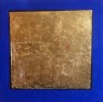 L'OMBRA DEL TRAMONTO 2021 tecnica  mista su tela e foglia d'oro 50x50 cm