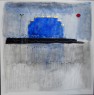 BORN TO BE BLUE 2018 tecnica mista su tela 80x80 cm