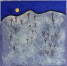 ALONE TOGHETER 2020 tecnica mista su tela 50x50 cm