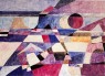 PAESAGGIO DEL SOLE E DELLA LUNA  1971  cm 60x80 acrilico su tela